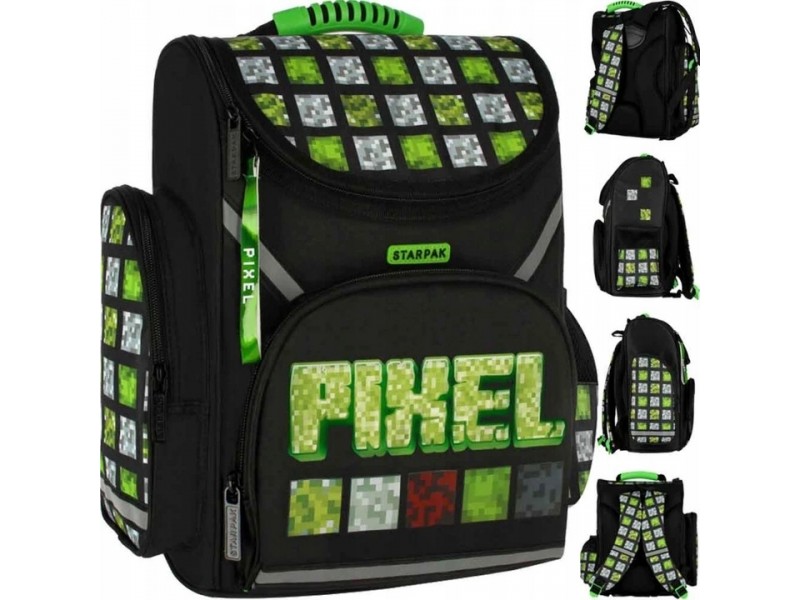 Seljakott Pixel Green