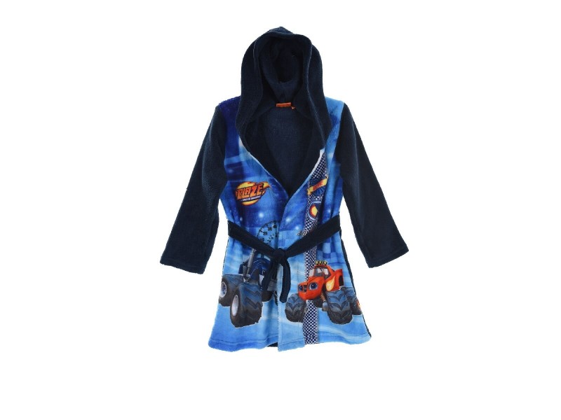 Amazon.com: Blaze and the Monster Machines Robe For Boys | Monster Truck  Boys Bathrobe | Dressing Gowns For Children | Blue | 3T: Clothing, Shoes &  Jewelry