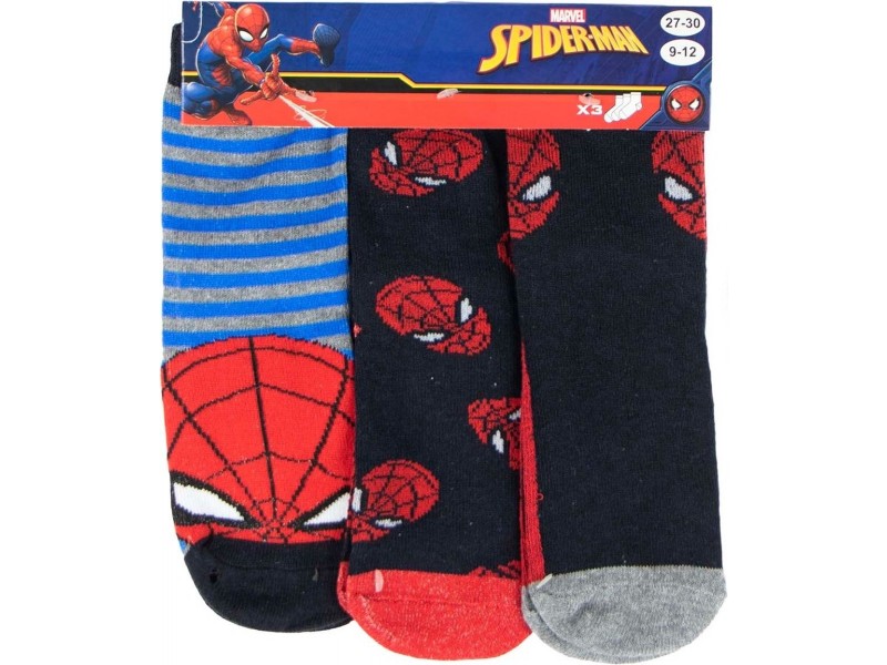 Spiderman sokid (3-pakk)